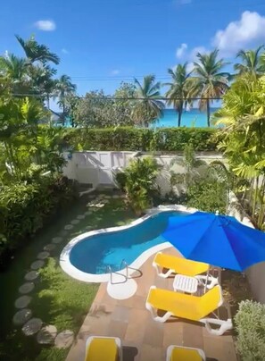 Outdoor pool - Stunning, Gated Villa opposite the best beach in Barbados with its own pool (saint peters)