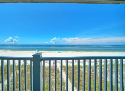 Gulf-front! New boardwalk! Beachfront! On the sand! Fall dates discounted