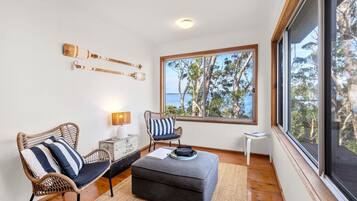 Smart TV, books, stereo