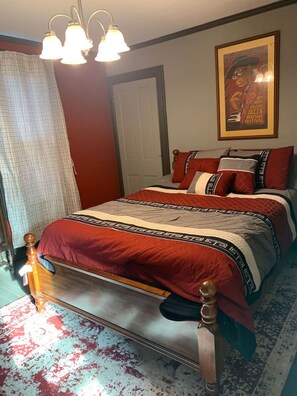 3 habitaciones, tabla de planchar con plancha, cuna de viaje y wifi 