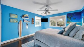 4 bedrooms, iron/ironing board, travel crib, WiFi