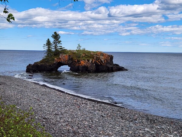 On the beach - Devil Track Lake Home (Grand Marias)