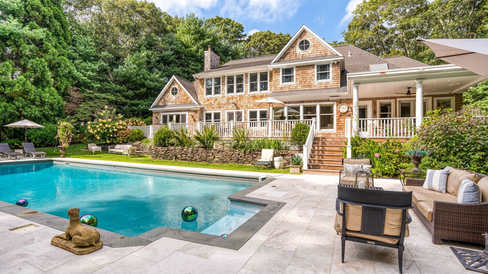 Una piscina riscaldata