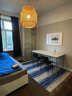 Desk, iron/ironing board, free WiFi, bed sheets