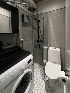 Hair dryer, towels