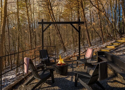 Dog friendly hot tub + fire pit + shared game room