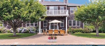 Stately traditional home with open floorplan and private pool in coveted...