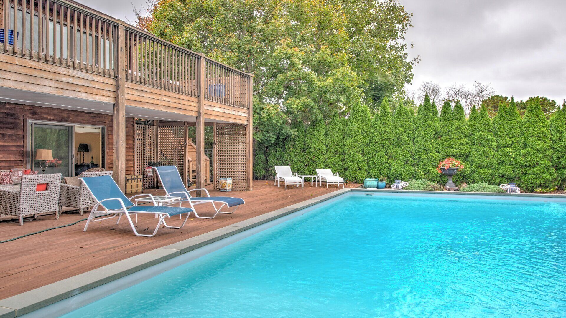 Una piscina riscaldata