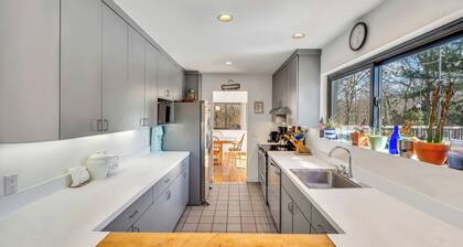 Serene Contemporary home, large pool and deck, balcony, tucked away in...