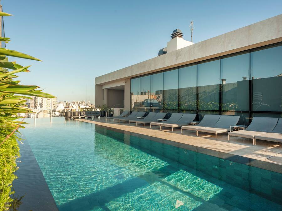 Indoor pool, seasonal outdoor pool