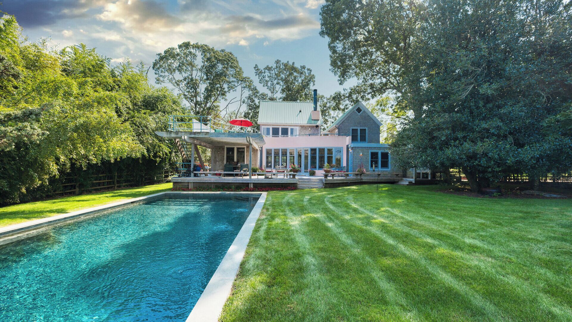 Una piscina riscaldata