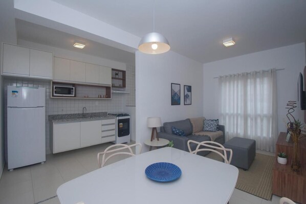 Flat-screen TV - Residencial Anchieta Riviera By Audaar (Bertioga)
