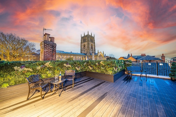 Penthouse Luxe, vue ville | Vue depuis le balcon