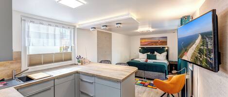 1 habitación, tabla de planchar con plancha y wifi gratis