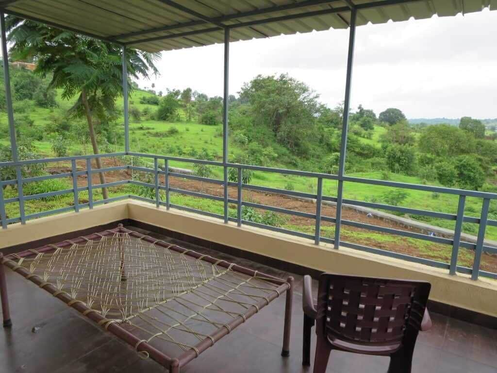 Casa de campo, banheira, vista para a colina | Sacada