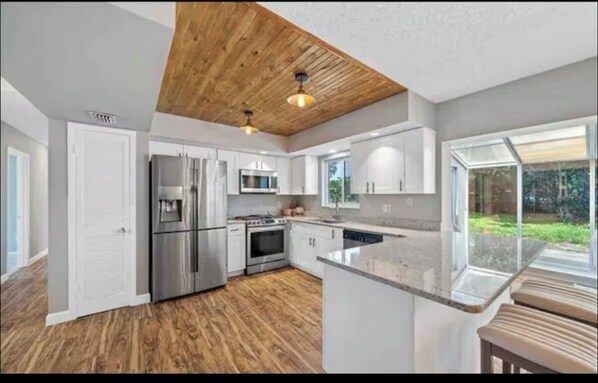 Microwave, oven, stovetop, dishwasher