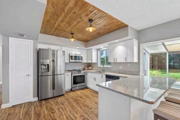 Microwave, oven, stovetop, dishwasher