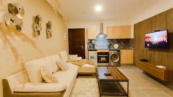 Área de estar no saguão