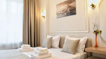 1 bedroom, iron/ironing board, bed sheets