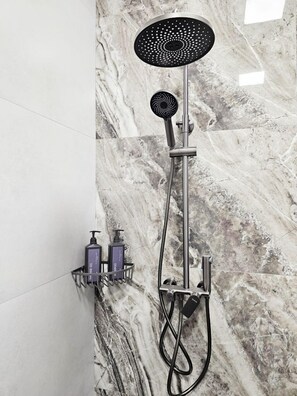 Hair dryer, towels