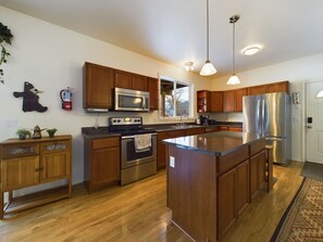 Fridge, microwave, oven, stovetop - Ocean Views & Huge Deck – Walk to Beach & Trails! (Douglas)