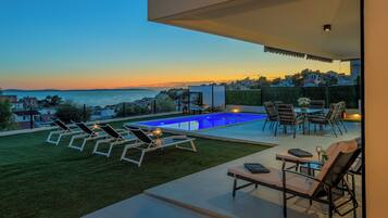 Deluxe-villa - havudsigt | Terrasse/gårdhave