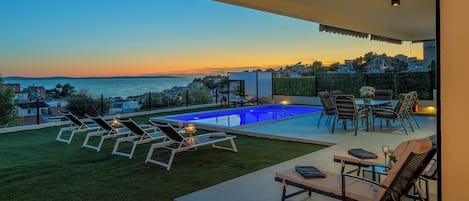 Deluxe Villa, Sea View | Terrace/patio