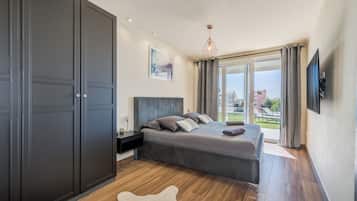 Deluxe-Villa, Meerblick | 5 Schlafzimmer, hochwertige Bettwaren, Betten mit Memory-Foam-Matratzen