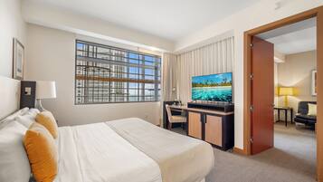 Deluxe Apartment, Balcony | 1 bedroom, soundproofing, iron/ironing board, free WiFi