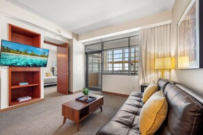 Deluxe-Apartment, Balkon | Esszimmer