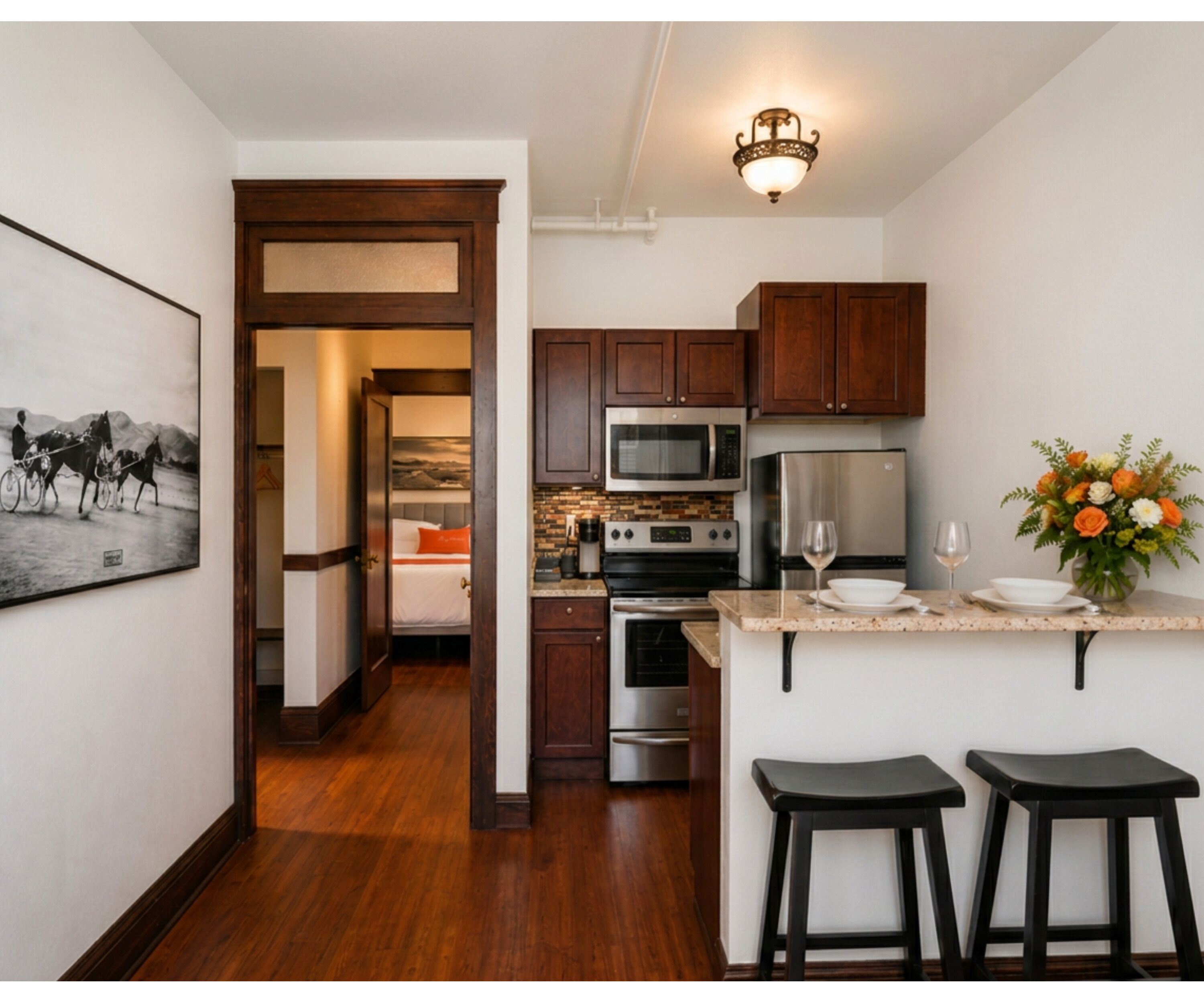 Deluxe Single Room, City View | Private kitchen