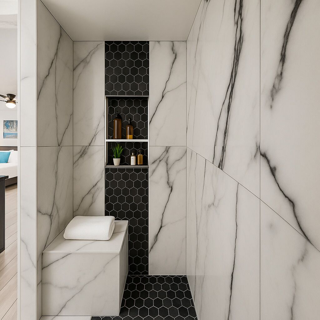 Studio | Bathroom | Shower, hair dryer, towels, soap