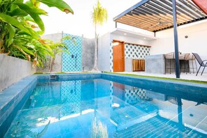 Pool - Casa Lomas 5bedrm house w/pool, Wifi, AC, terrace @ Mazatlán next to Golden Zone (Mazatlán)