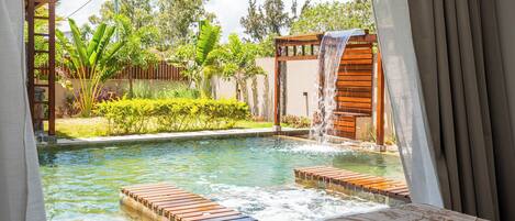 A heated pool