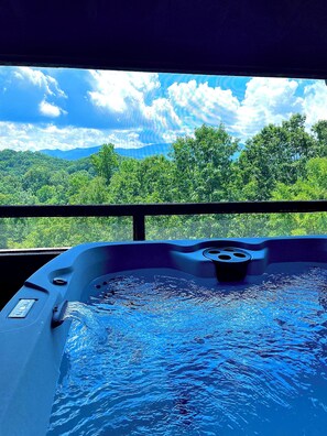 Cabana família, vista para a montanha | Terraço/pátio