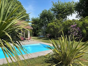 Indoor pool, outdoor pool - Villa between land and ocean (Grayan-et-l'Hôpital)