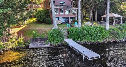 Spacious 5-bedroom lakefront home on pristine Lower Narrows Pond in Winthrop