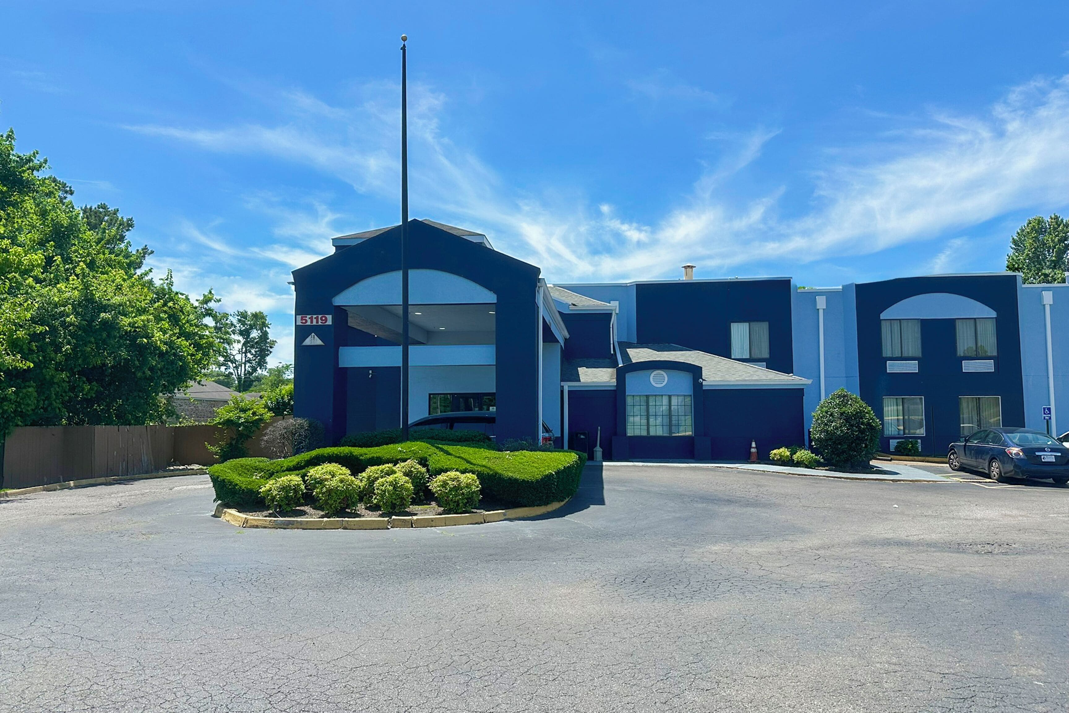 Majoituspaikan julkisivu