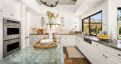 Luxury 5-bedroom OC estate with US Open surface tennis court near Disneyland