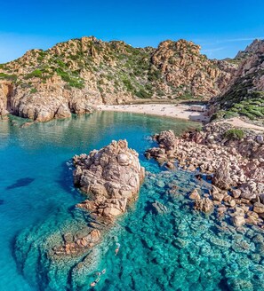 Beach nearby, sun-loungers