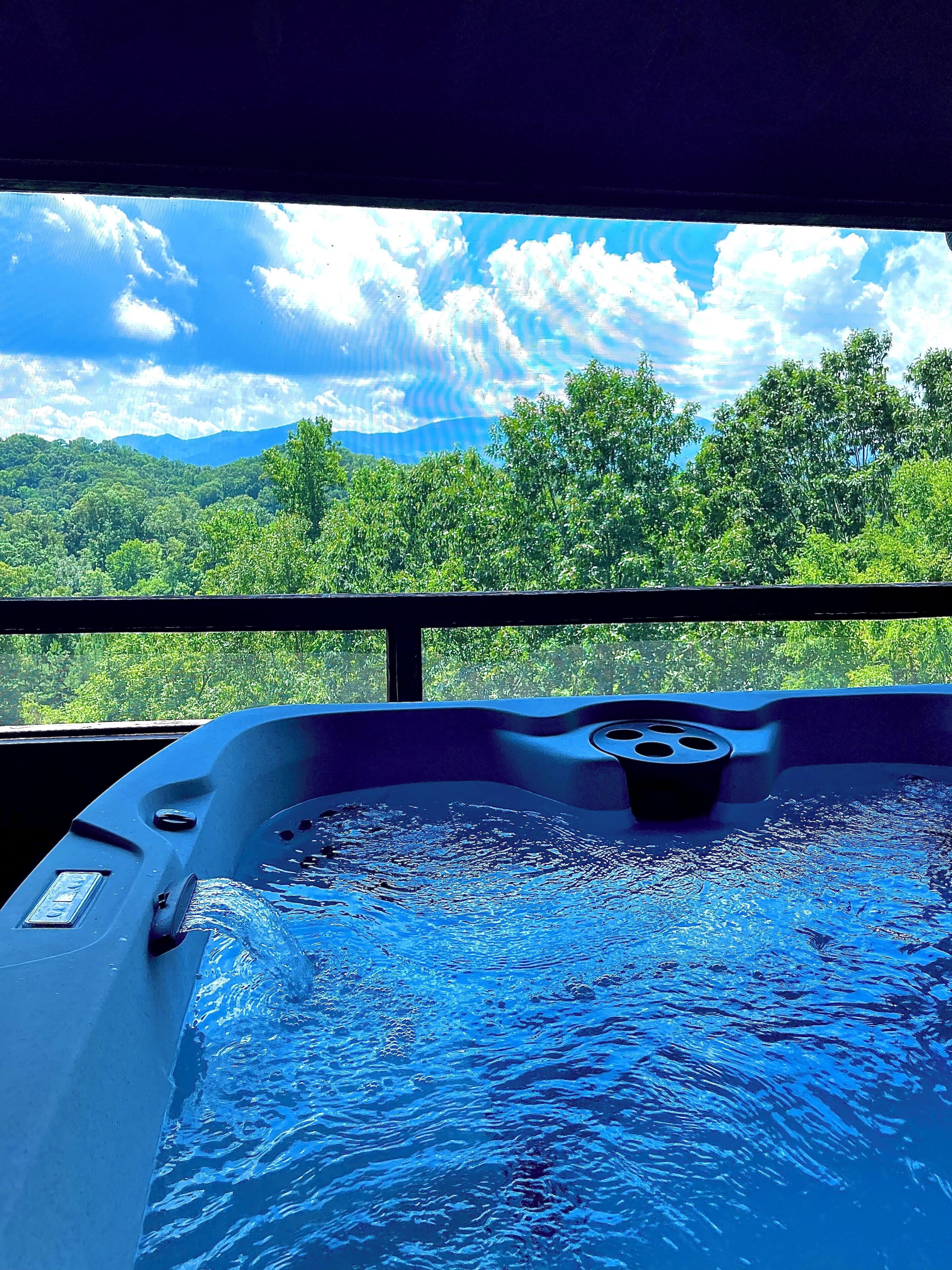 Cabaña familiar, vista a la montaña | Terraza o patio