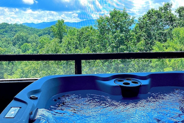 Cabana família, vista para a montanha | Terraço/pátio