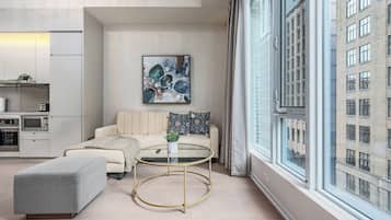 Deluxe Suite | Living area | Smart TV, Netflix, streaming services