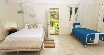 Providence ,Charming 3-bedroom cottage with WiFi and AC in Mahaut.