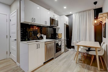Kitchen and dining area