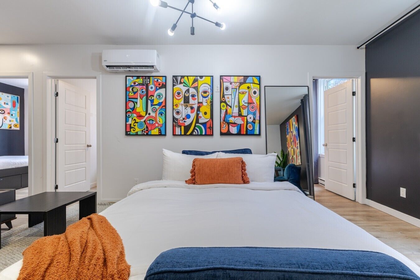 4 bedrooms, desk, iron/ironing board, free WiFi