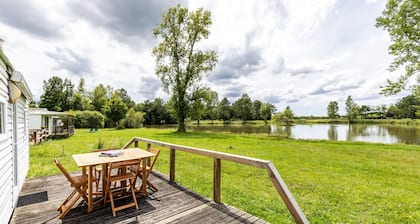 Mobil-home 3 Personnes au Lac d'Isachris - Randonnée et Détente dans le Médoc