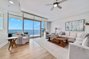 Smart TV, fireplace - Turquoise Place D1008 | Gorgeous Updates! Oversized, hot tub/grill on deck, huge slide for kids! (Orange Beach)