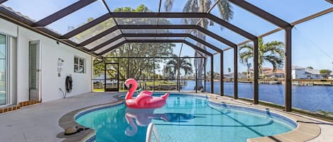 A heated pool