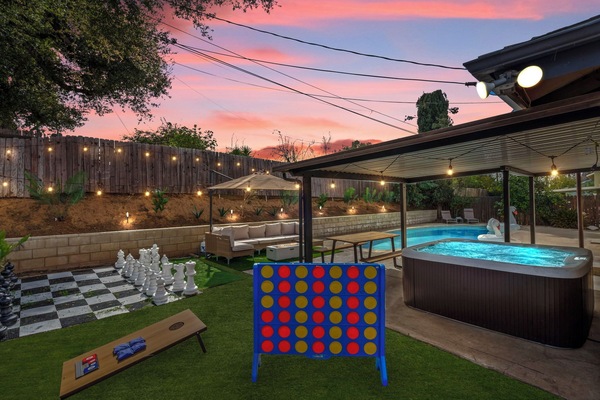 屋外ダイニングエリア